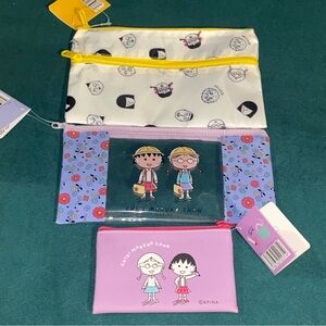 Chibi Maruko Chan pouches pencil case wallet